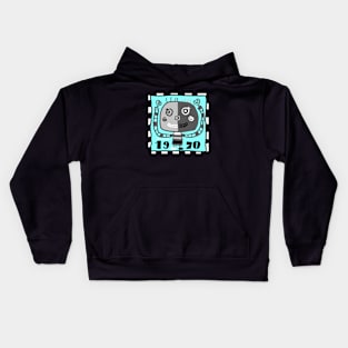 retro robot Kids Hoodie